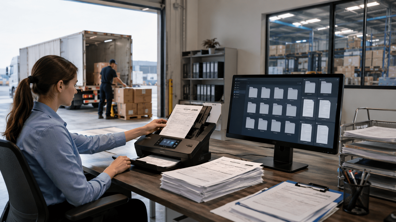 Transportation document scanning
