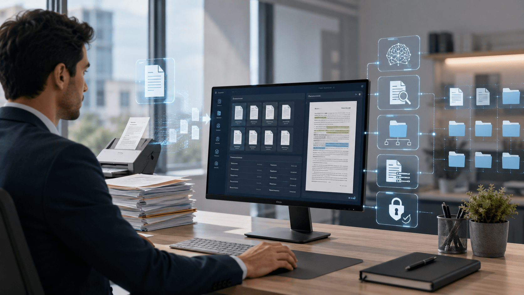 AI organizes documents