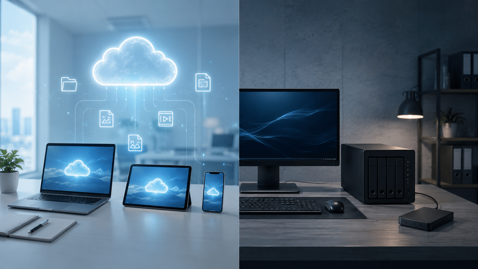Cloud storage vs local storage comparison