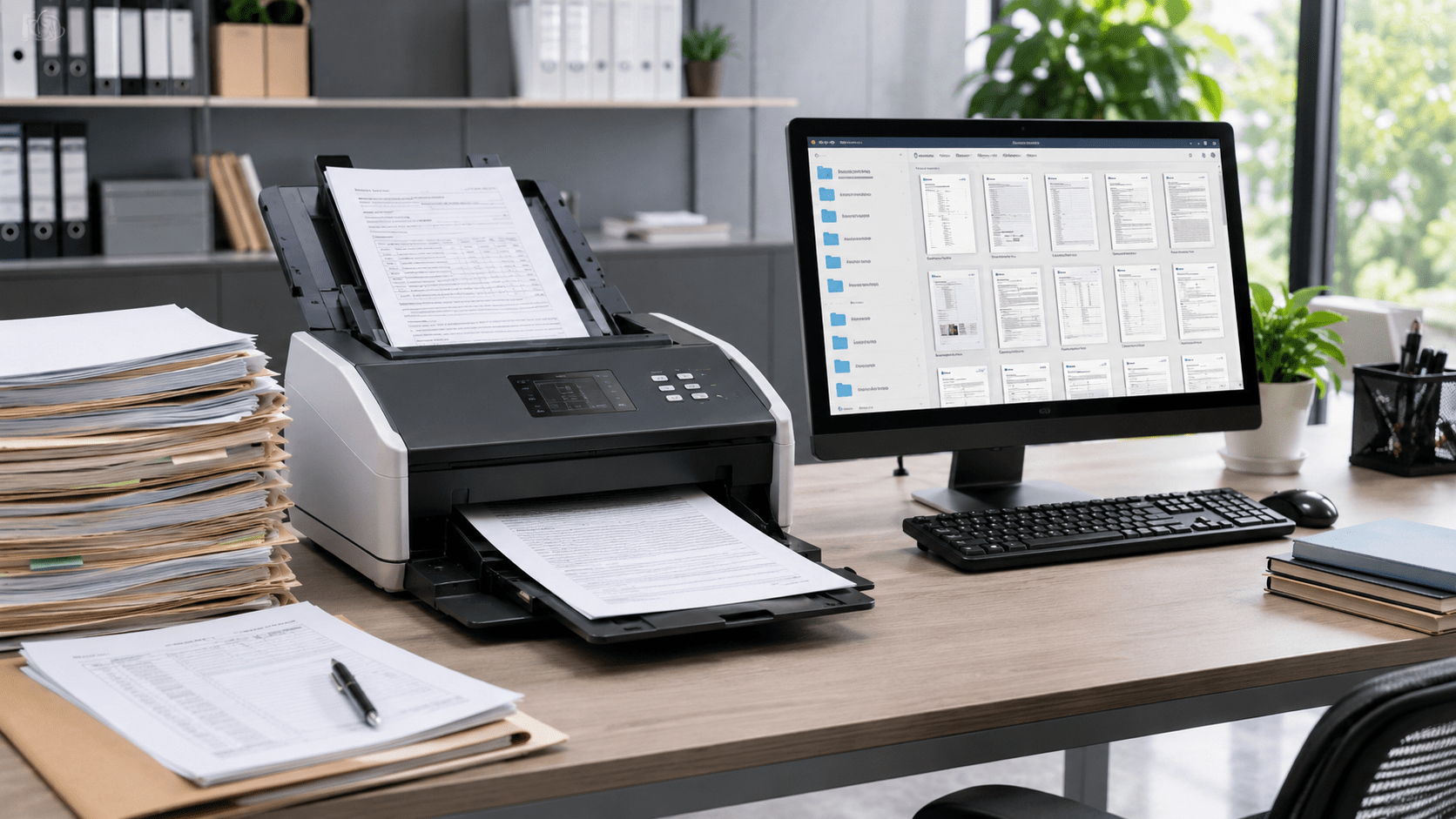 Documents scanned into digital files