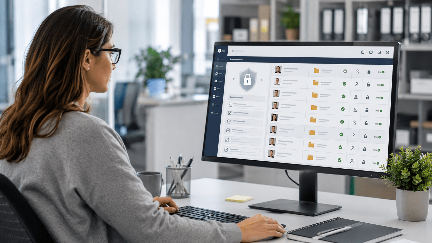 HR checks employee records