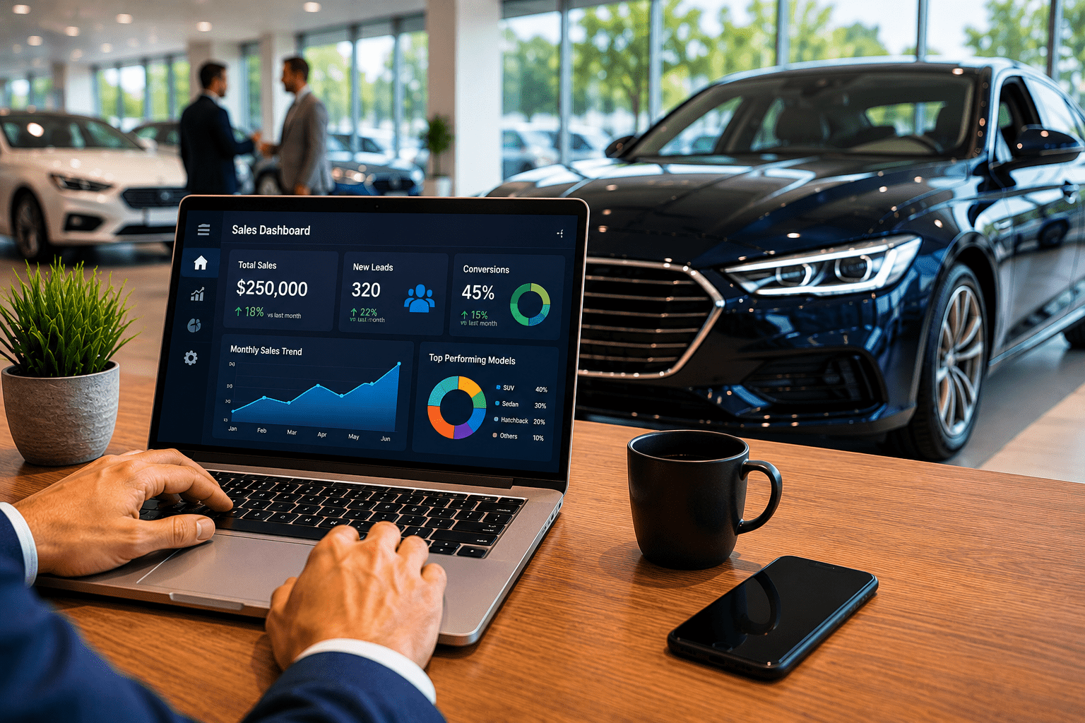 Car dealership sales dashboard