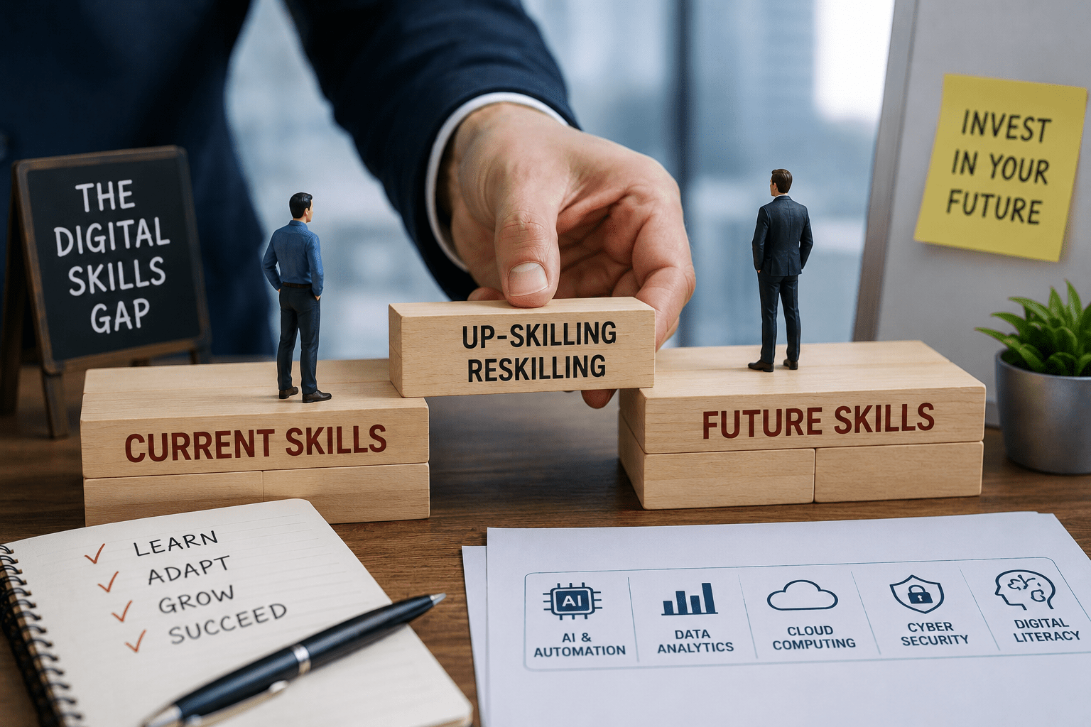 Upskilling and reskilling for digital skills