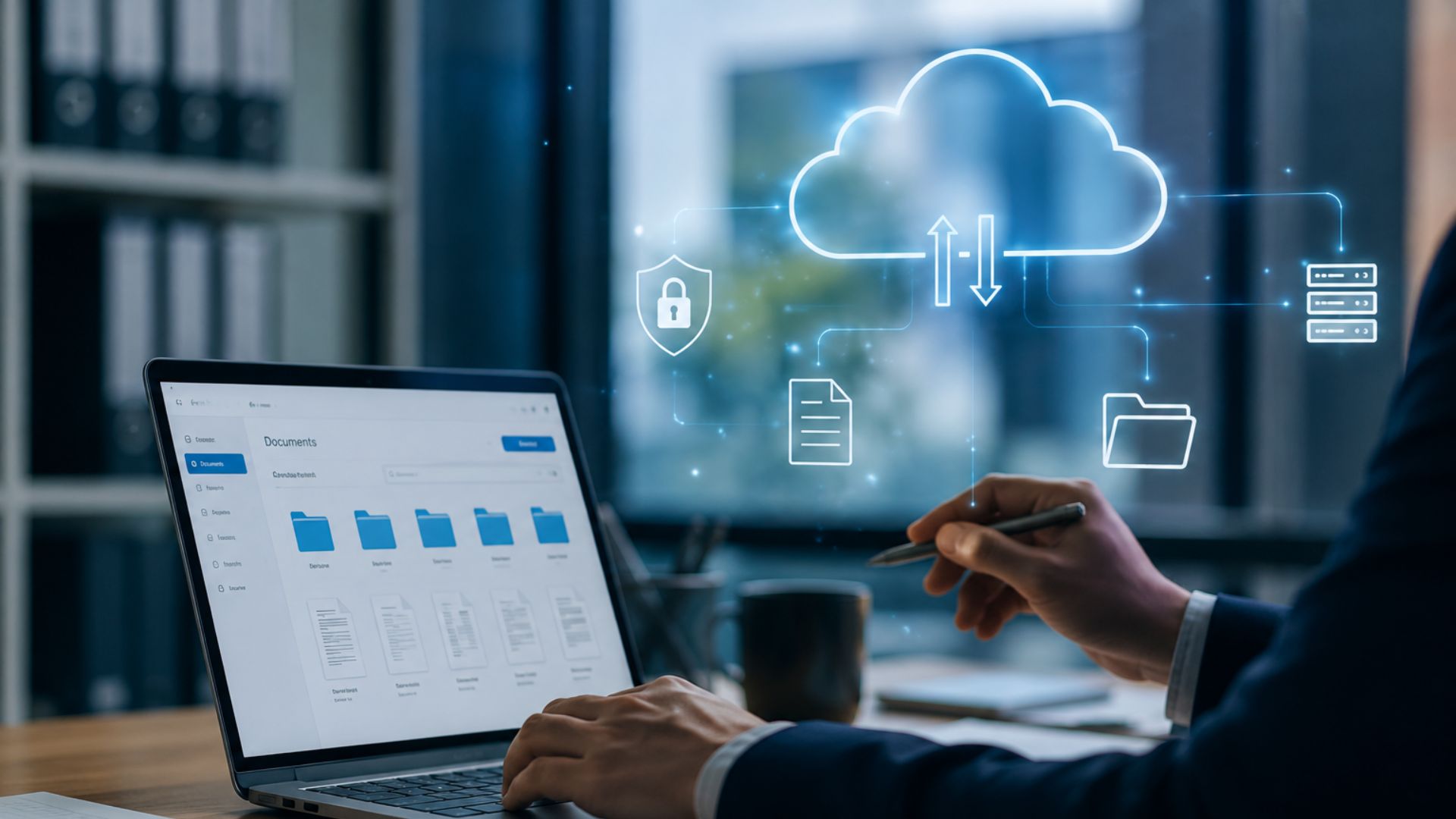 Secure cloud document management system