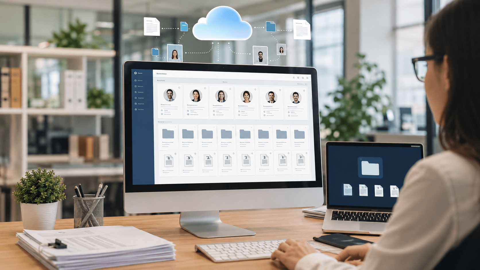 Employee files cloud
