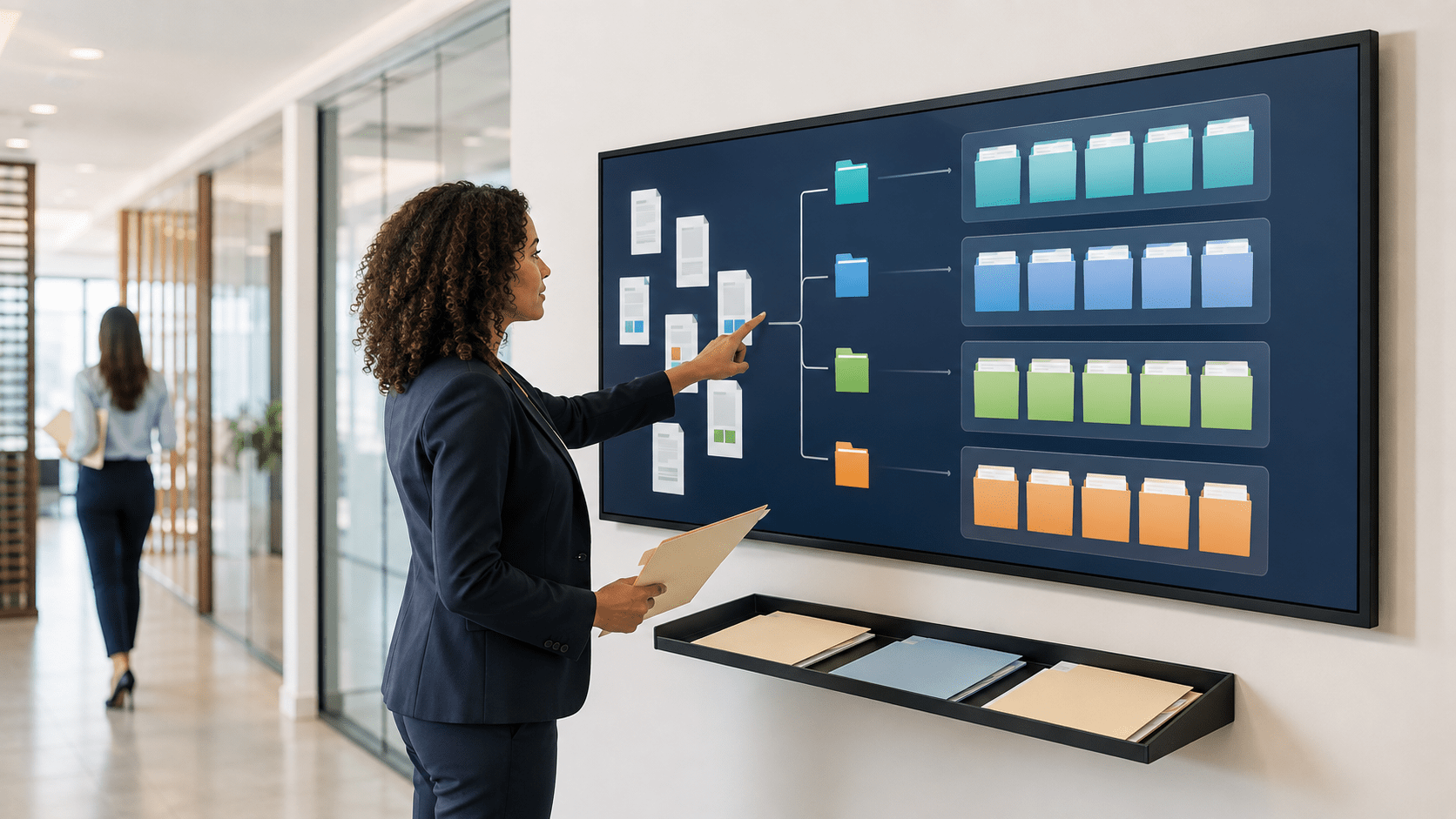 AI organizing files into new folders
