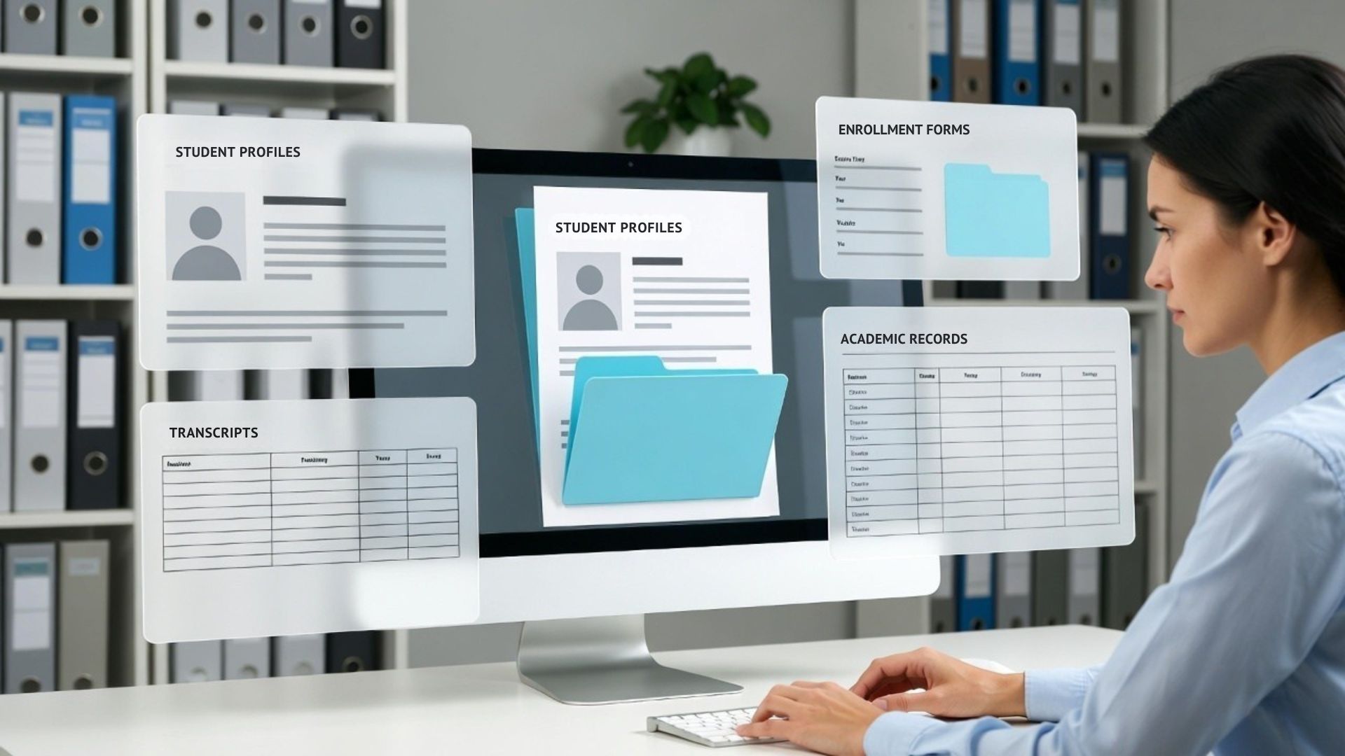 Electronic document management system for education and institutions