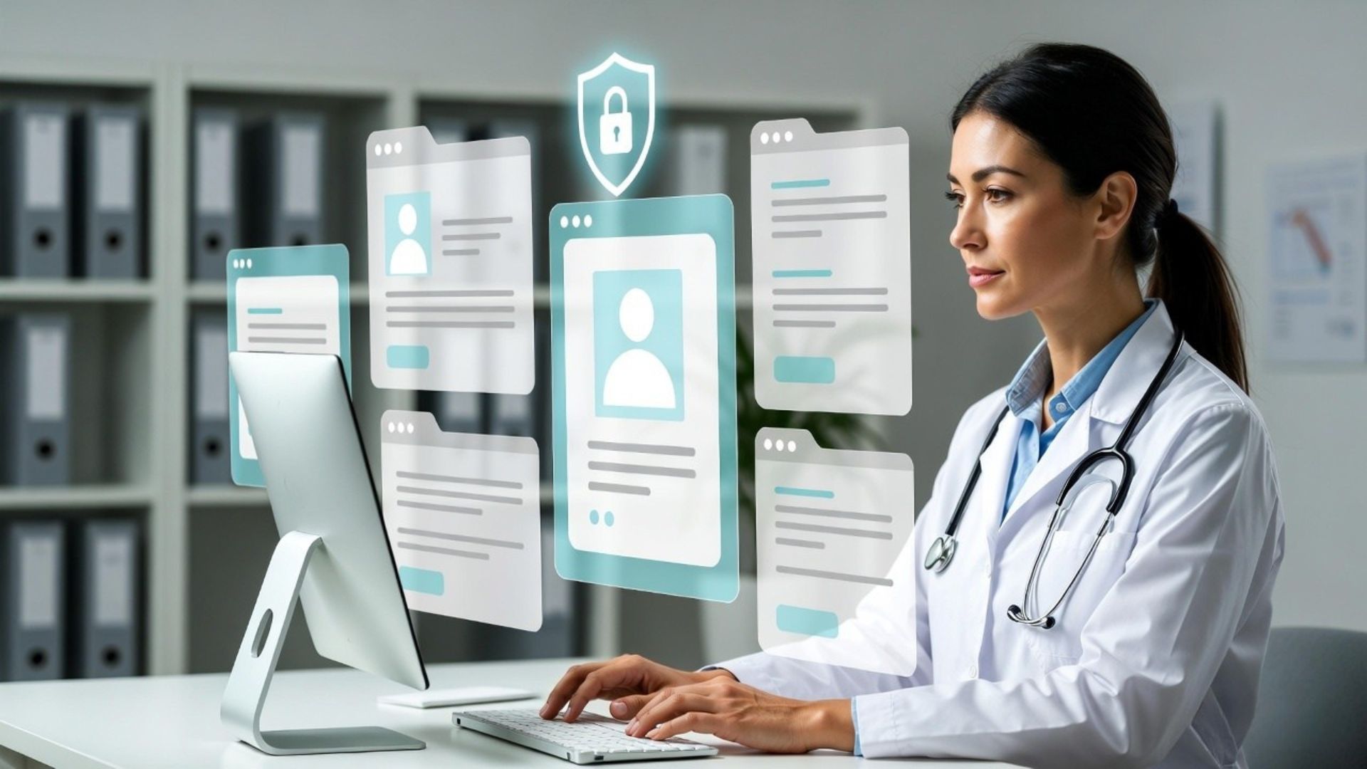 Electronic document management system for healthcare and clinics