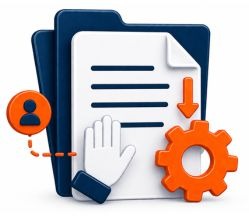 Electronic document management system reduced manual effort