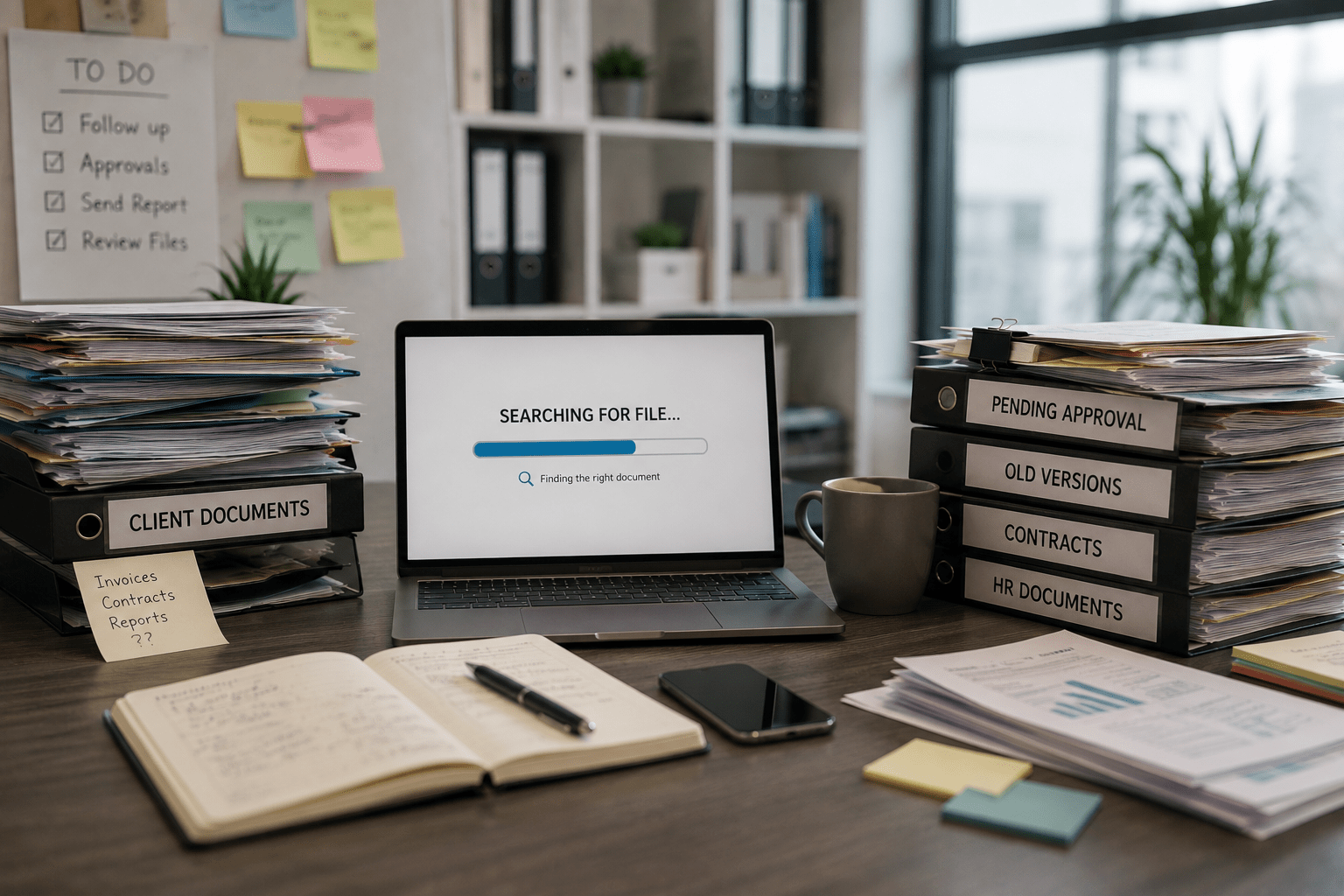 ChatGPT Image Jul 21, 2026, 10_13_49 AM Why small businesses need a document management system to organize files and reduce manual work.